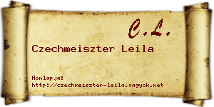 Czechmeiszter Leila névjegykártya